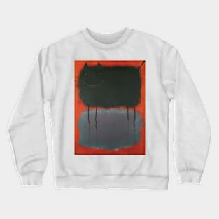 Black cat by Mark Rothko Crewneck Sweatshirt